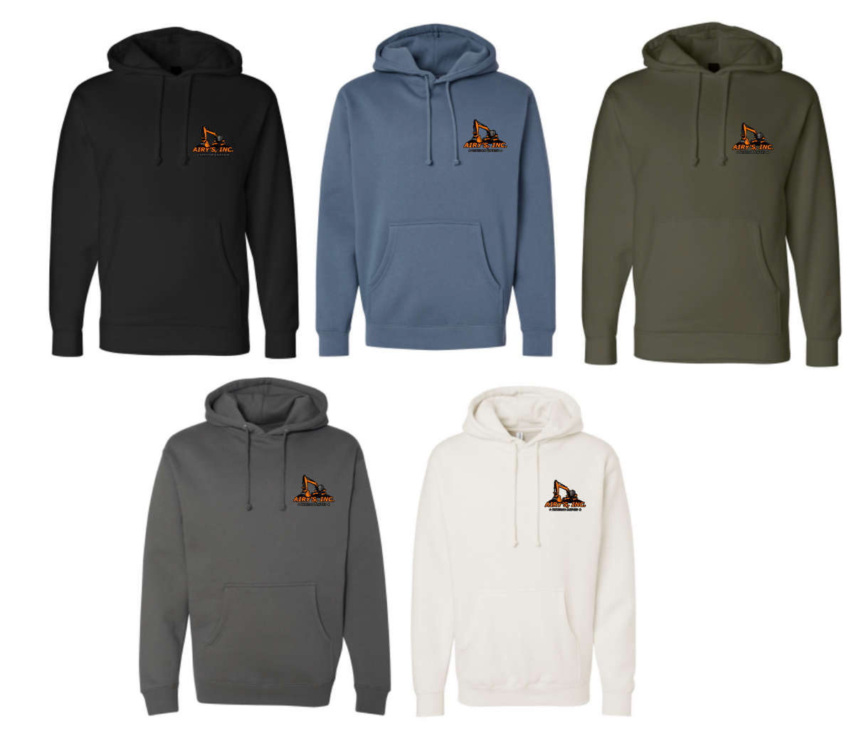 NEW Independent Brand Airy's Logo Hooded Sweatshirt
