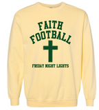 Faith Football Dancing Celtics Comfort Colors Crewneck Sweatshirt