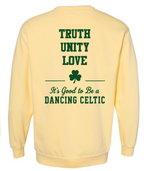 Faith Football Dancing Celtics Comfort Colors Crewneck Sweatshirt