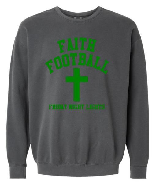 Faith Football Dancing Celtics Comfort Colors Crewneck Sweatshirt Choose colors