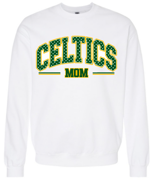 NEW 2026 Celtics Personalized Mom, Grandma, Aunt, Sister Polka dot Sweatshirt