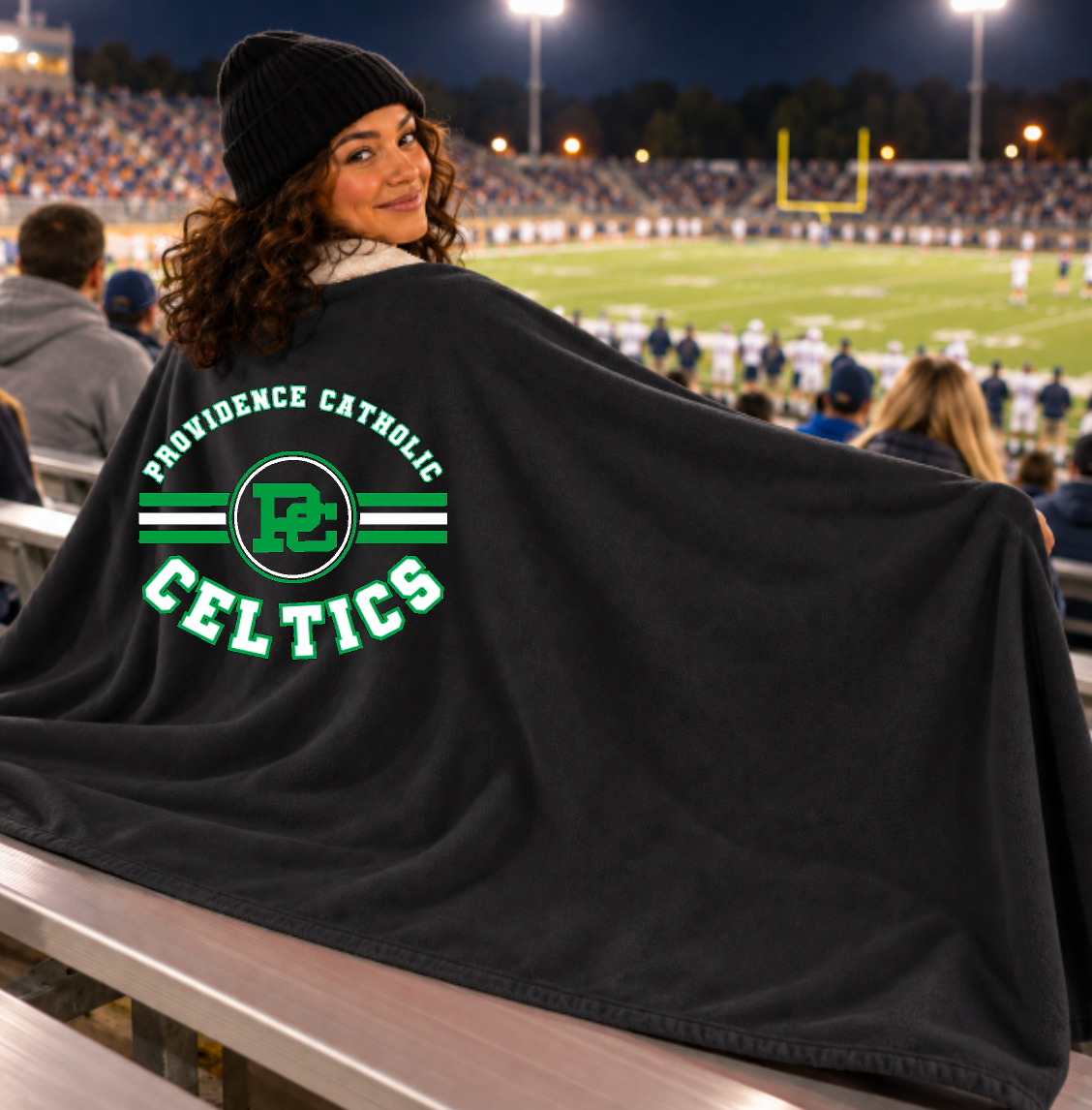 Custom School Spirit Stadium Blanket – Personalized Football or School Design