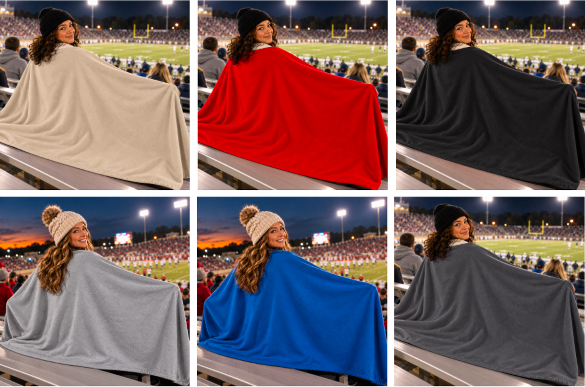 Custom School Spirit Stadium Blanket – Personalized Football or School Design