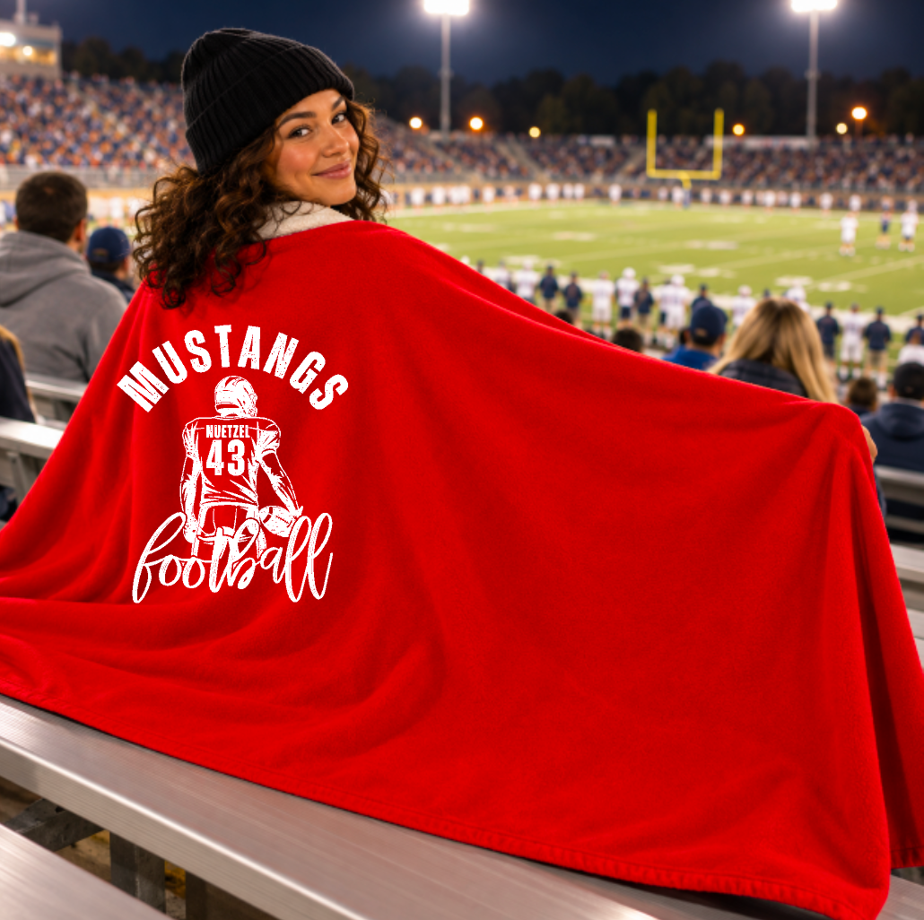 Custom School Spirit Stadium Blanket – Personalized Football or School Design