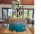 Custom Saying Engraved Acrylic Cake Topper