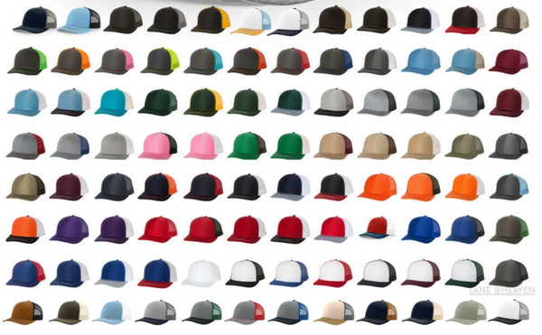 Design your own hat with a custom saying or logo on a leather patch
