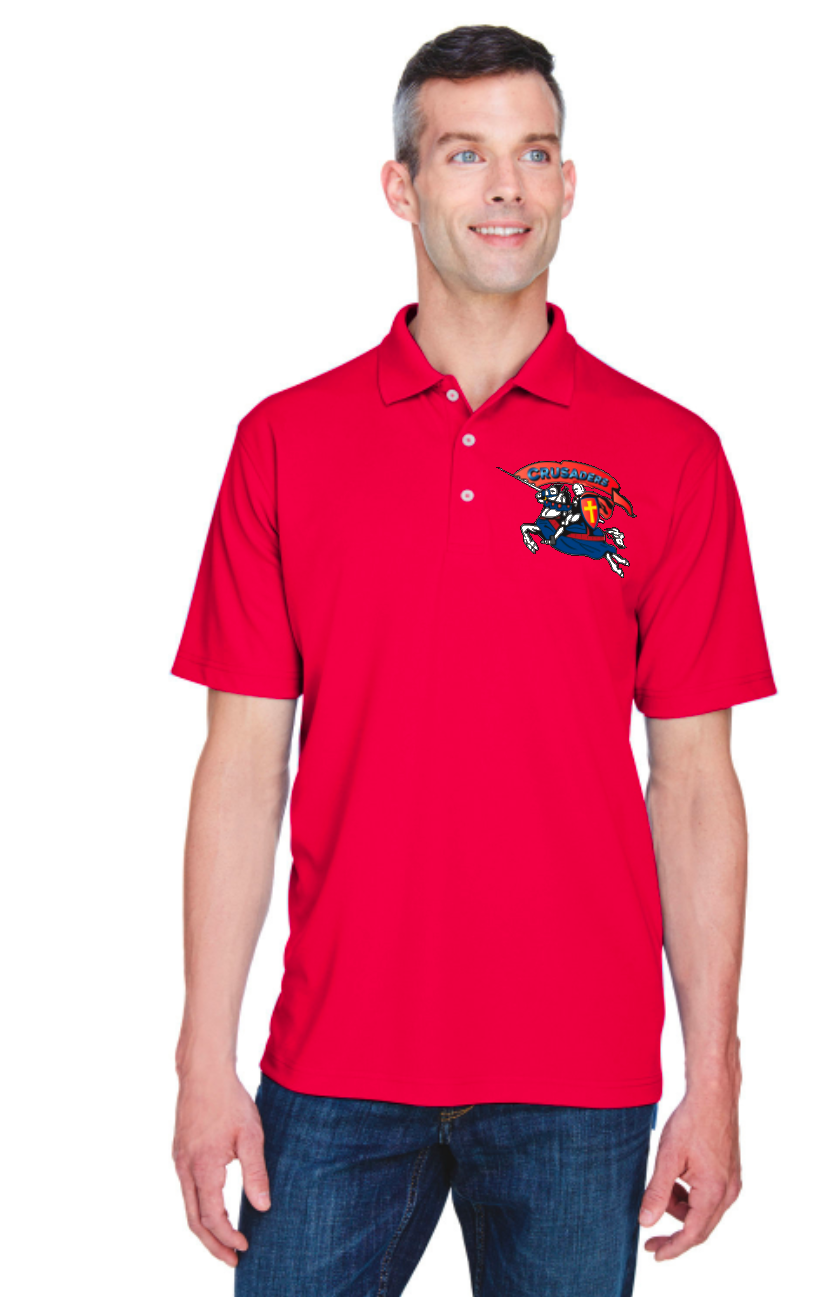 Noonan Academy Men's (unisex) Crusaders Logo Polo - Choose from 3 colors