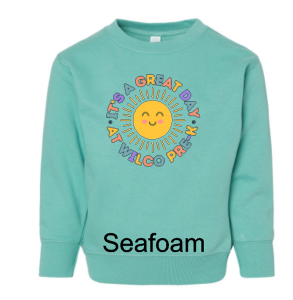 It's a great day at Wilco PreK T Sweatshirt