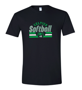 Design #6 PCHS Celtics Softball T shirt Available in 3 different colors