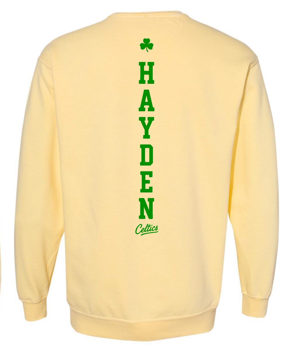 Providence Dancing Celtics Comfort Colors Crewneck Sweatshirt Choose from 2 colors