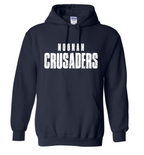 Noonan Crusaders Distressed Logo Sweatshirt (hooded or crewneck)