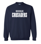 Noonan Crusaders Distressed Logo Sweatshirt (hooded or crewneck)