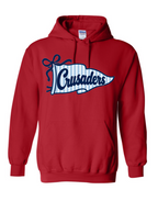 Crusaders Blue Striped Flag Sweatshirt (hooded or crewneck)