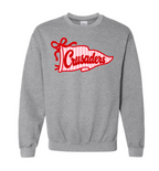 Crusaders Red Striped Flag Sweatshirt (hooded or crewneck)