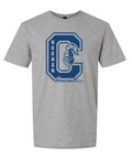 Crusaders Letter C logo Spirit Shirt Choose Red or Gray