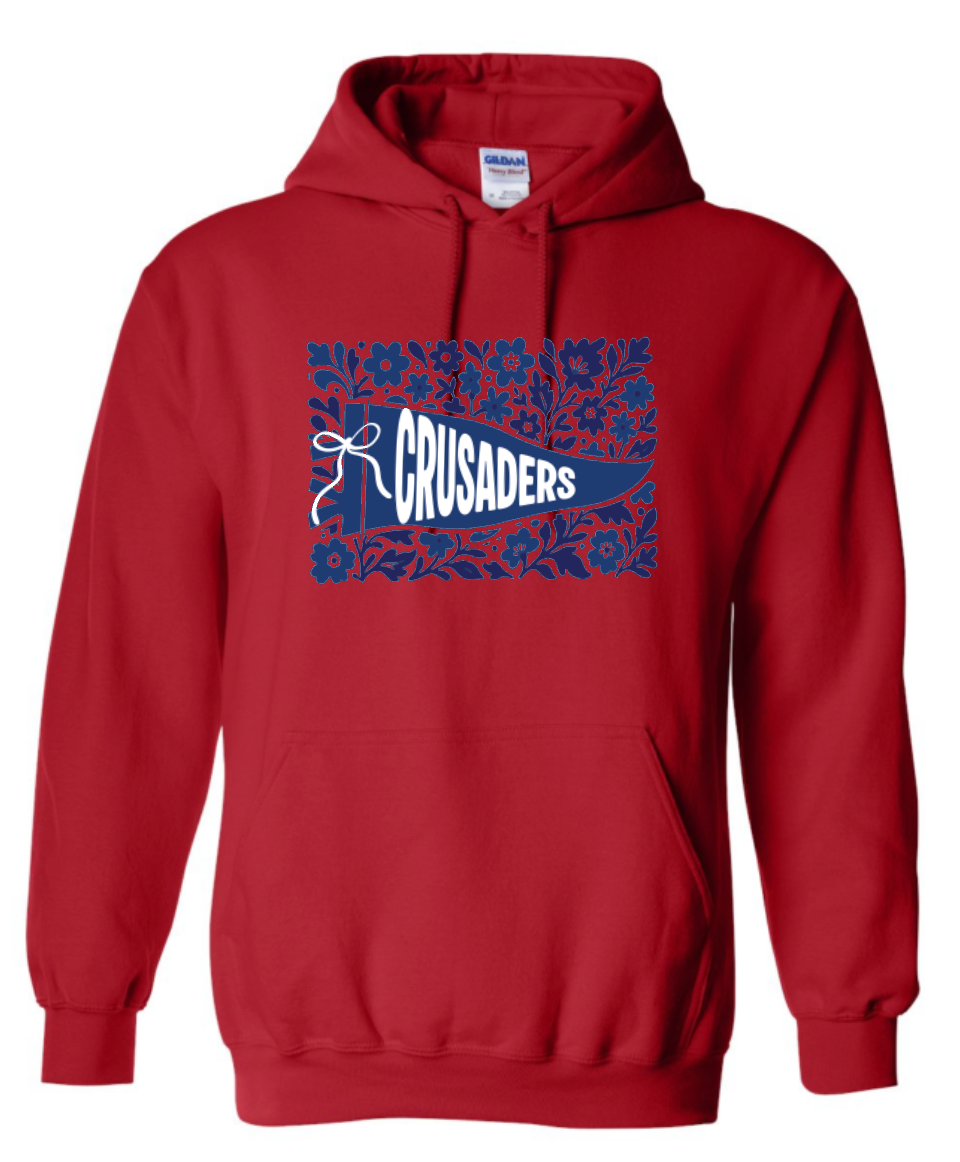 Crusaders Floral Flag Sweatshirt (hooded or crewneck)