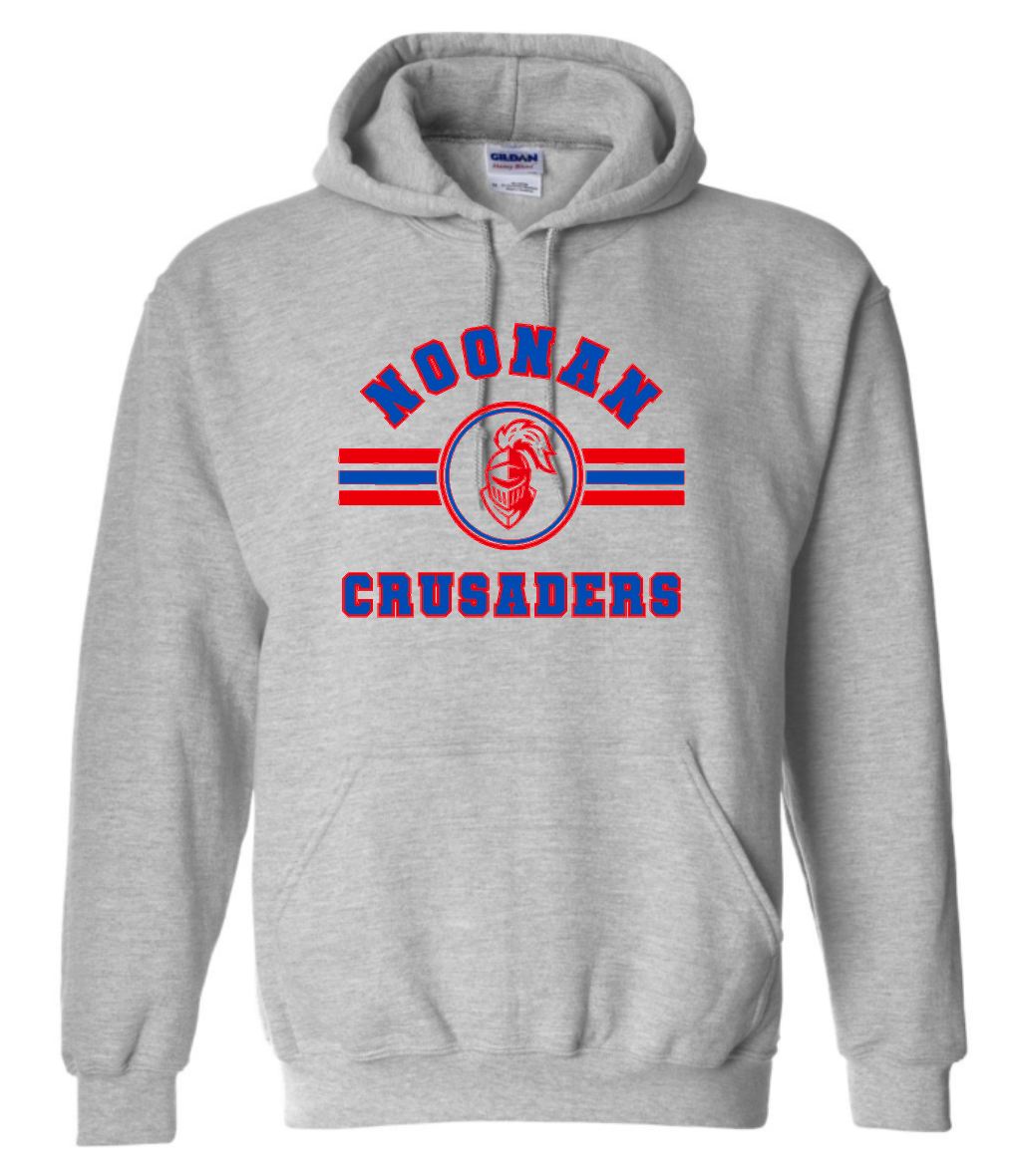 New Noonan Crusaders Spirit Wear Gray Sweatshirt (hooded or crewneck)