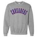 Arched Crusaders Spirit Wear Gray Sweatshirt (hooded or crewneck)
