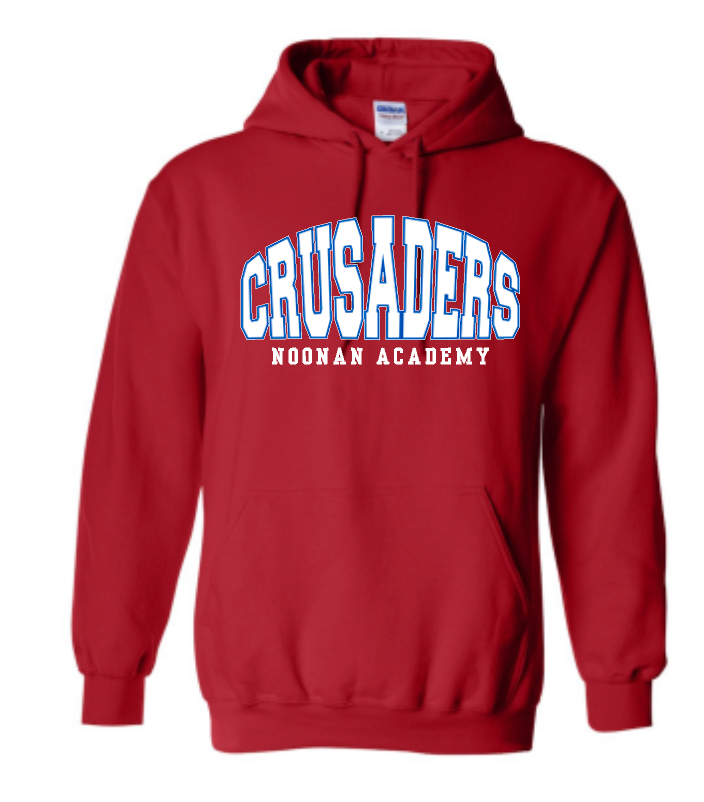 Crusaders Arched Noonan Academy Sweatshirt (hooded or crewneck)