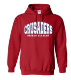 Crusaders Arched Noonan Academy Sweatshirt (hooded or crewneck)