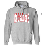 Distressed Noonan Academy Crusaders Sweatshirt (hooded or crewneck)