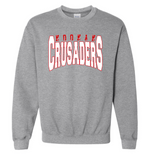 Distressed Noonan Academy Crusaders Sweatshirt (hooded or crewneck)