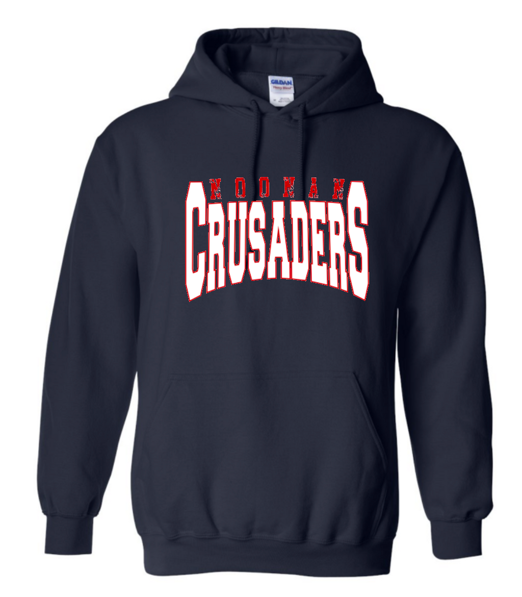 Distressed Noonan Academy Crusaders Sweatshirt (hooded or crewneck)