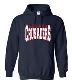 Distressed Noonan Academy Crusaders Sweatshirt (hooded or crewneck)