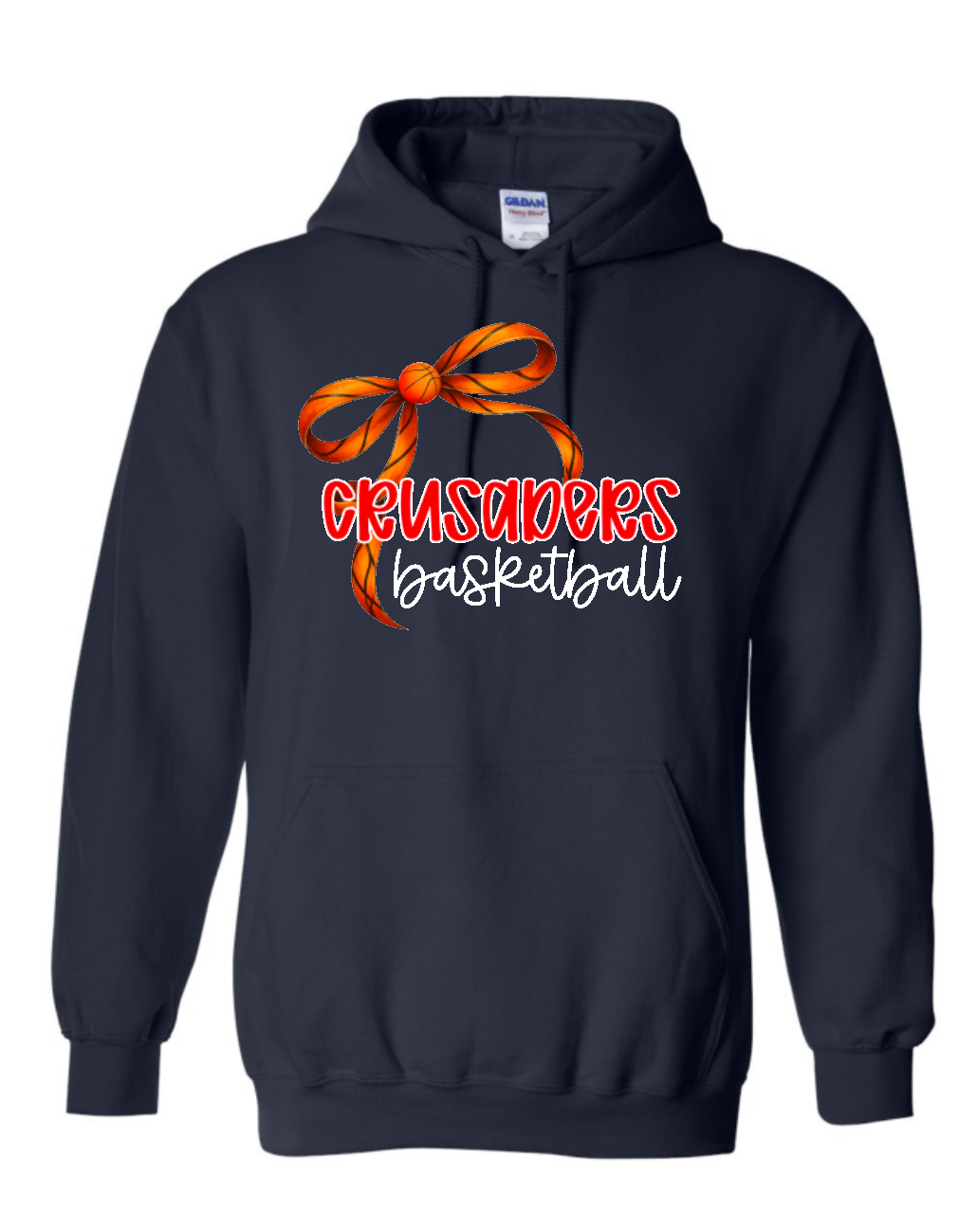 Basketball Bow Crusaders Sweatshirt (hooded or crewneck)