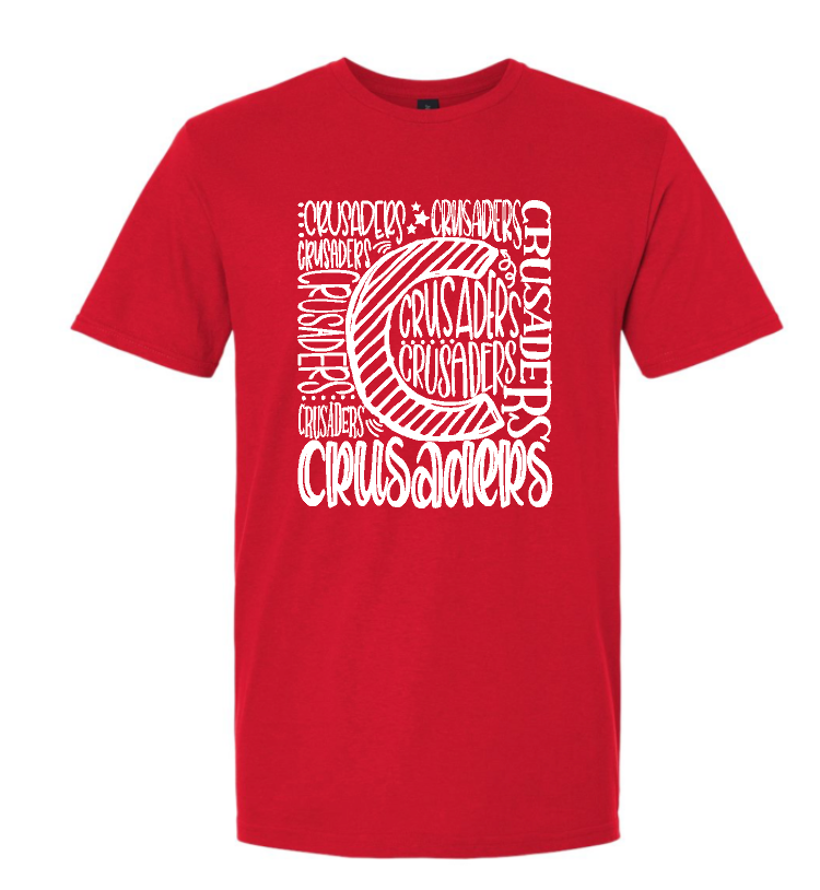 Crusaders Spirit Shirt Choose Red or Navy