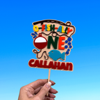 O-Fish-ally One Personalized Wood & Acrylic First Birthday Cake Topper