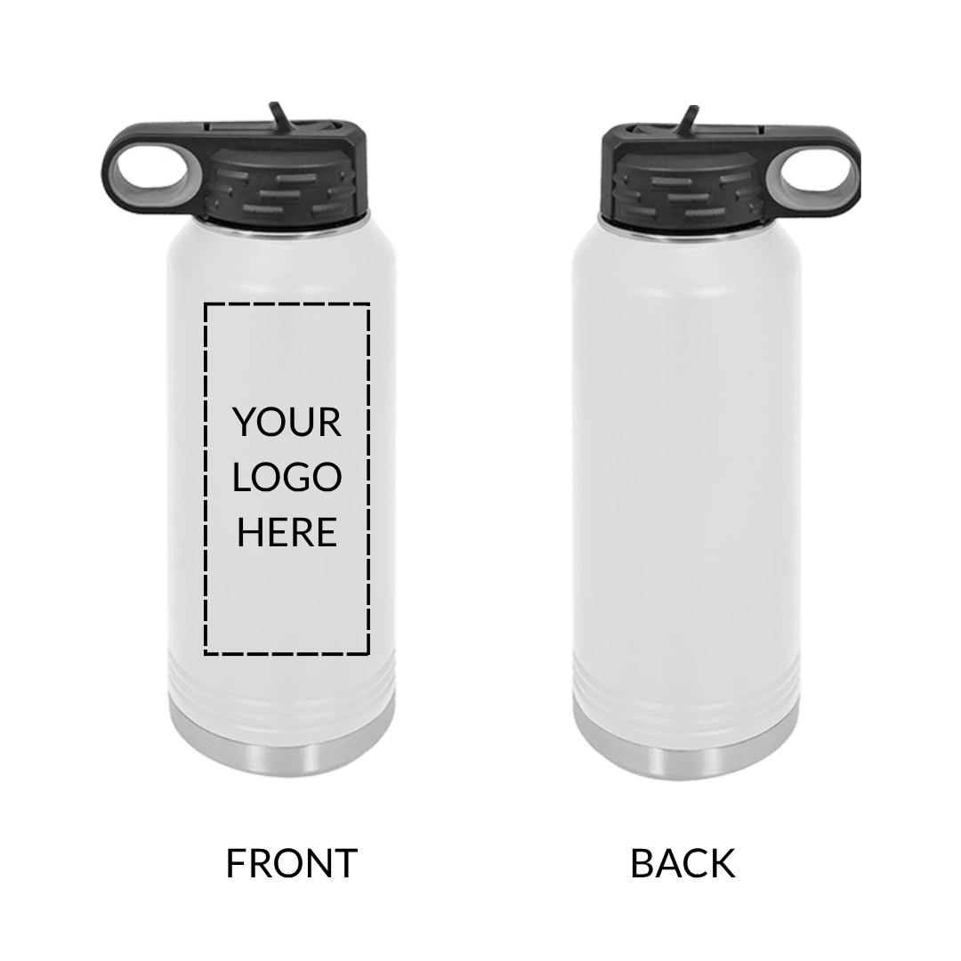 Personalized School Logo Water Bottle | 32 oz Engraved