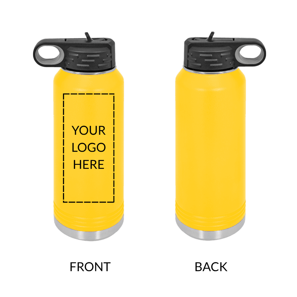 Personalized School Logo Water Bottle | 32 oz Engraved