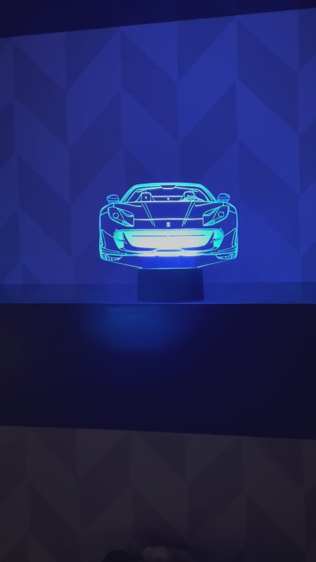 Custom Personalized LED acrylic light for room or dorm