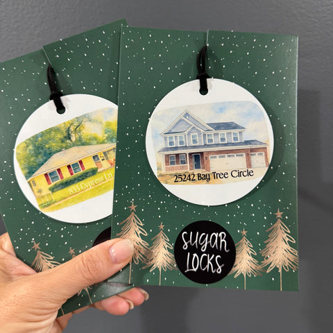 Custom Watercolor Home Ornament