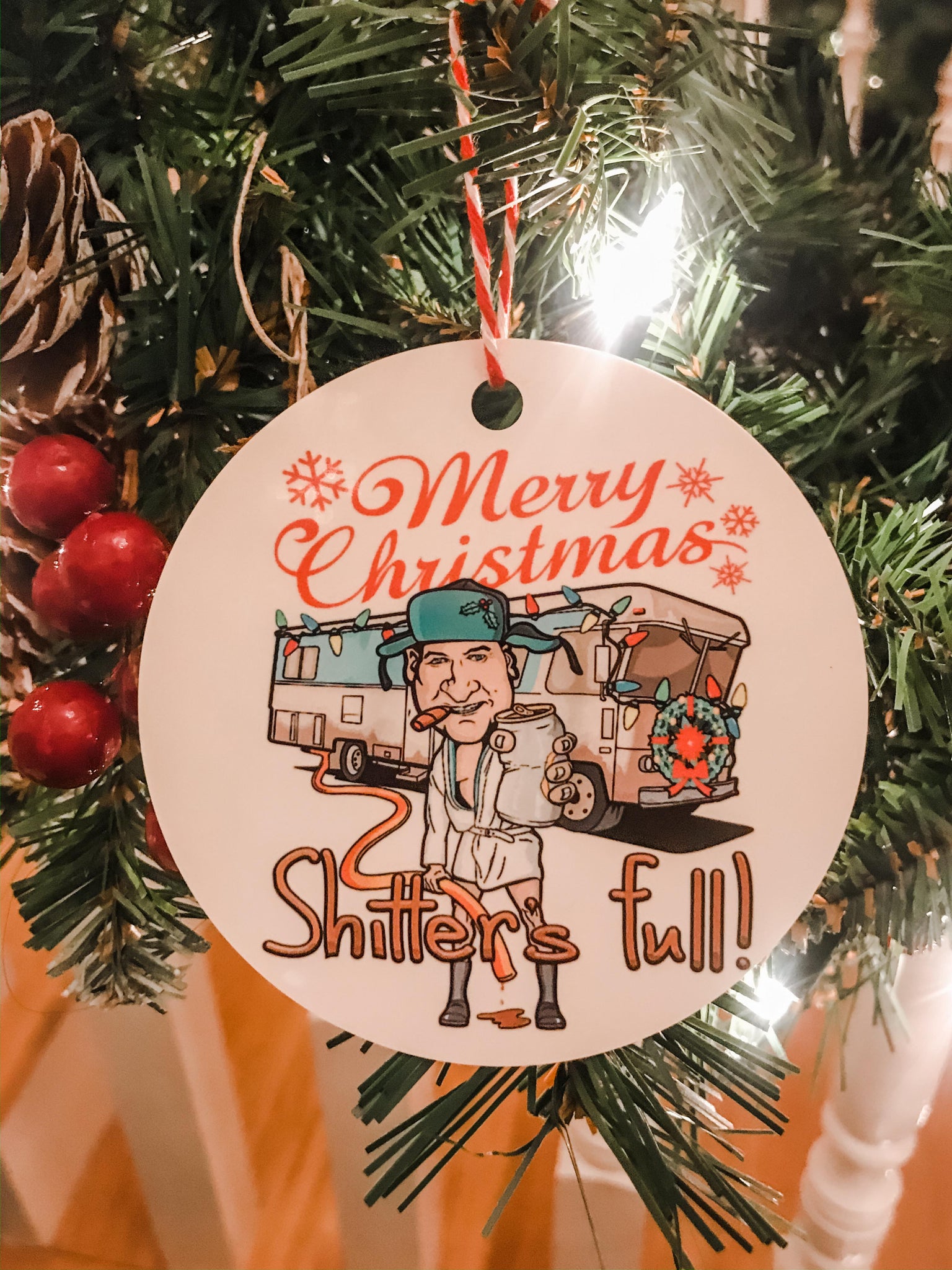 Ornament Cousin Eddie Hat Walmart Department 56 I'm Sorry, Merry