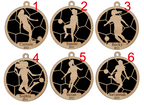 Personalized Girls Soccer Ornament Pick from 6 designs
