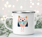 Winter Animals Christmas Personalized Camp Mugs