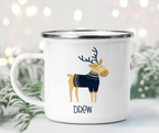 Winter Animals Christmas Personalized Camp Mugs