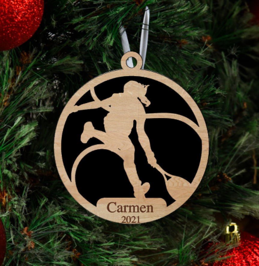 Personalized Girls Tennis Ornament Pick from 6 designs