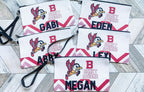 Custom Large Cosmetic or Device Bag Personalized Logo Wristlet