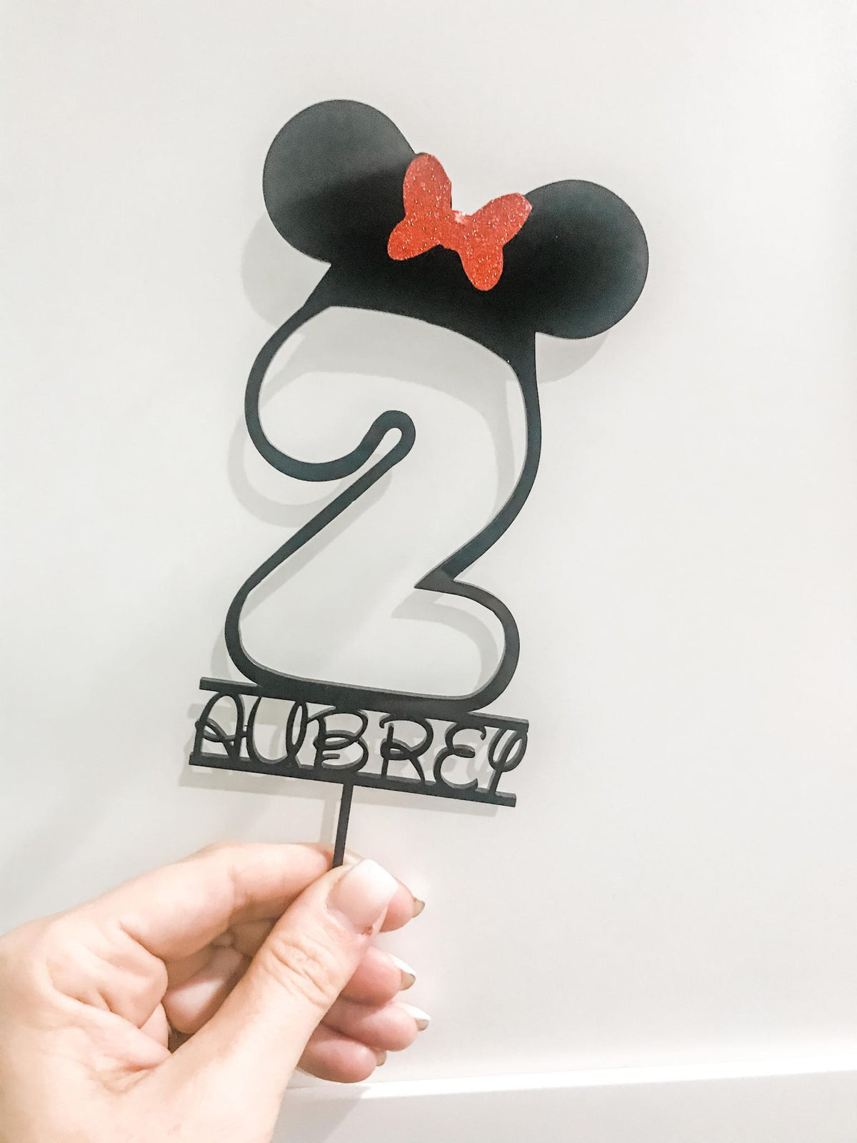 Mickey or Minnie Custom Personalized Cake Topper