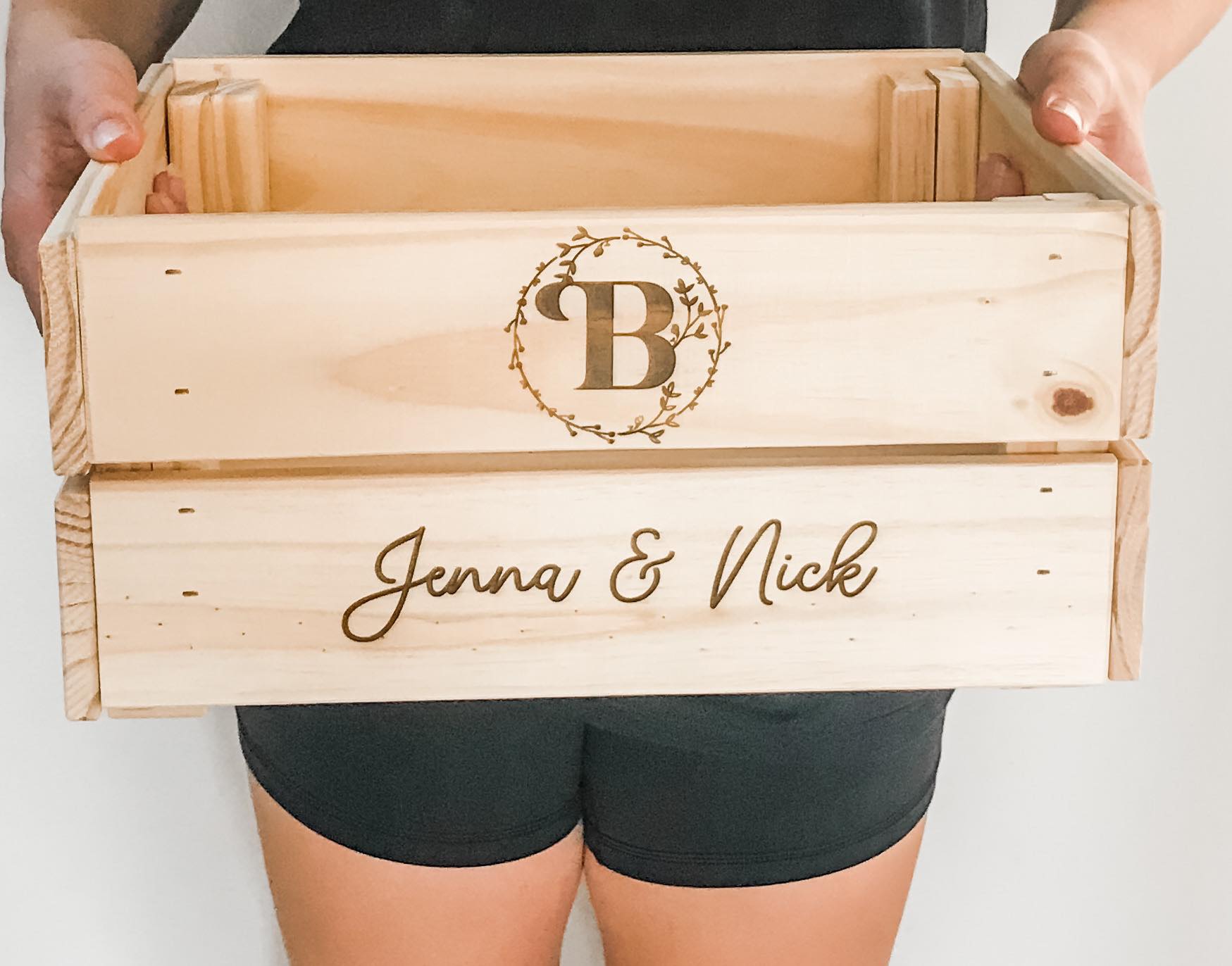 personalized wedding card box