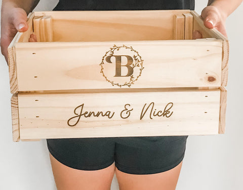 Wedding Card Box Custom Personalized Crate