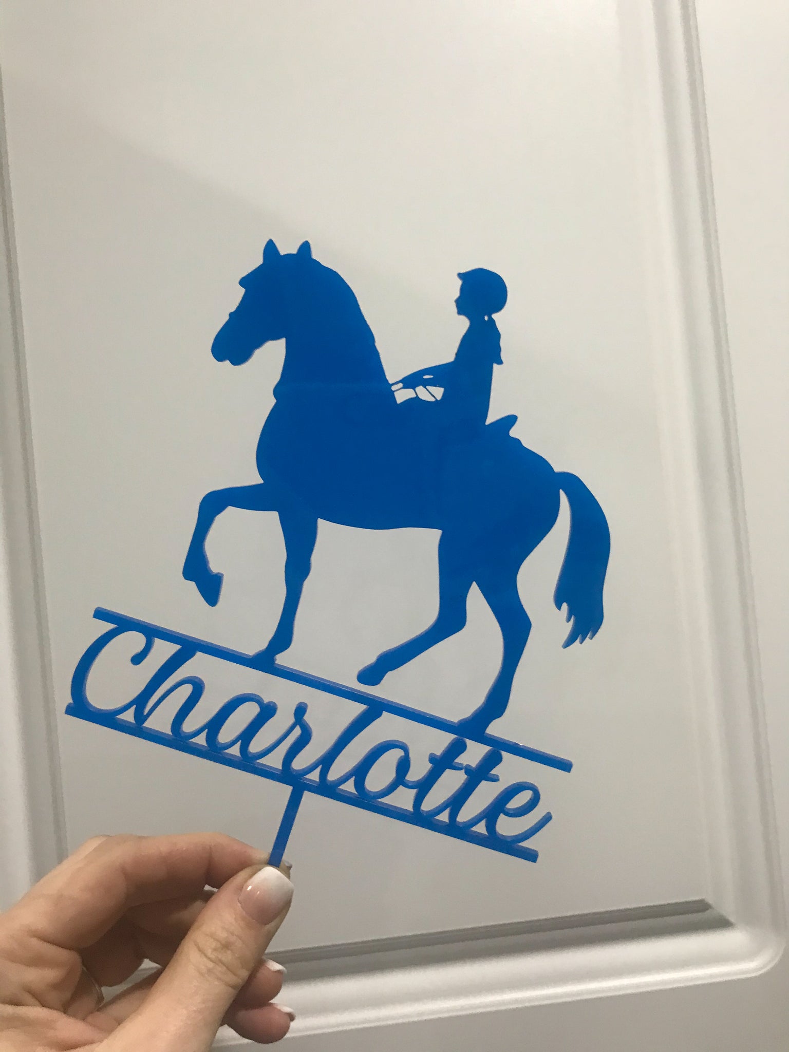 Custom Personalized Horse Birthday Cake Topper