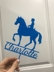 Custom Personalized Horse Birthday Cake Topper