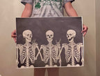 3 Skeletons DIY Print Yourself Photo Print