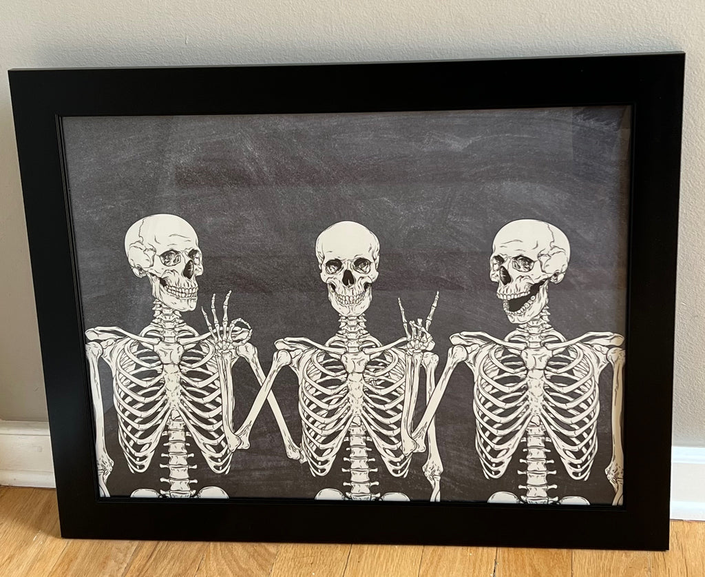 3 Skeletons DIY Print Yourself Photo Print
