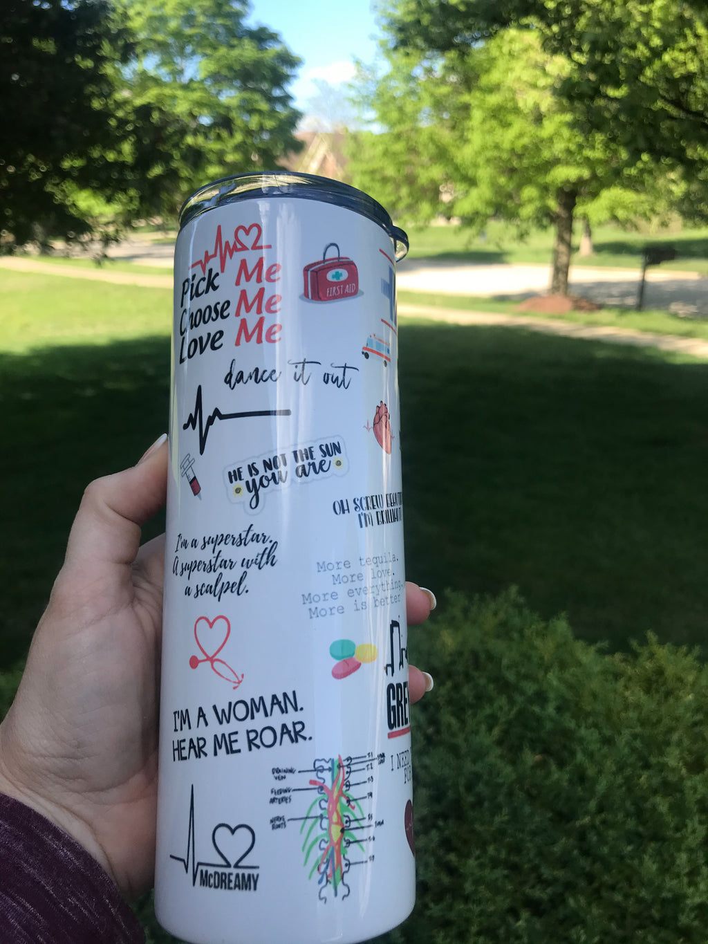 Grey's Anatomy Skinny Tumbler