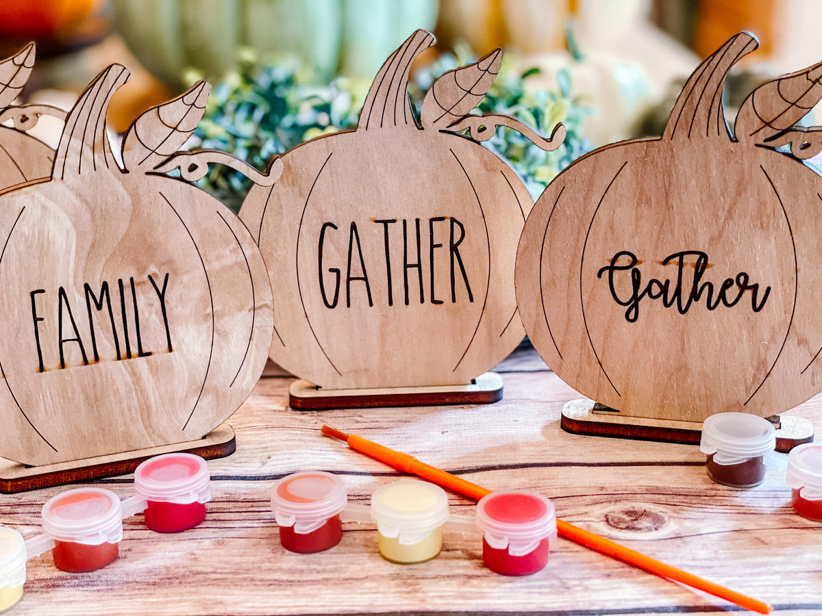 Thanksgiving DIY Paint Kits Pumpkin